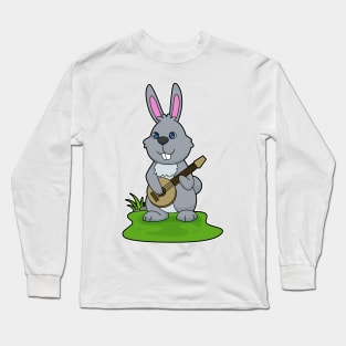 Rabbit Musician Guitar Music Long Sleeve T-Shirt